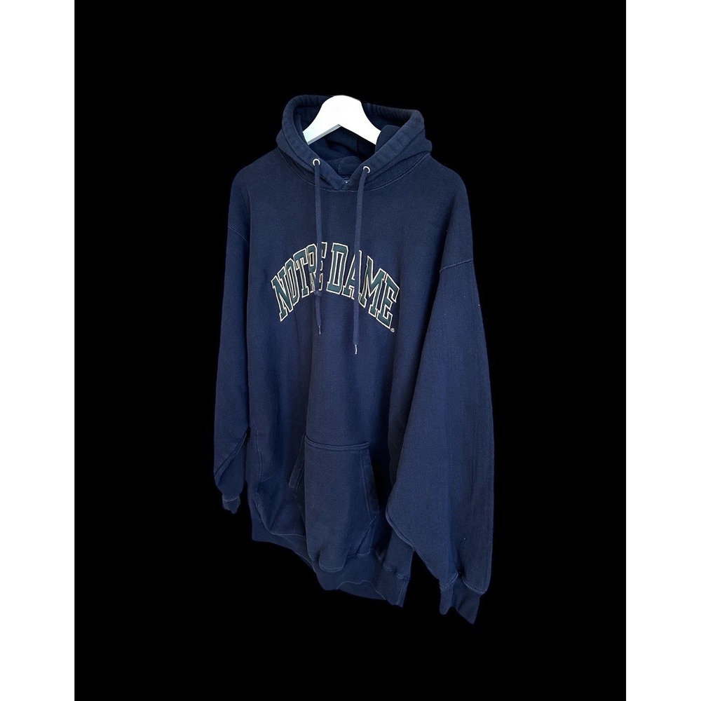 Vintage Notre Dame Fighting Irish Steve & Barry Hoodie XL Pullover Sweatshirt - Picture 6 of 10